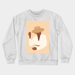 Holiday Women Modern Minimalistic Illustration Crewneck Sweatshirt